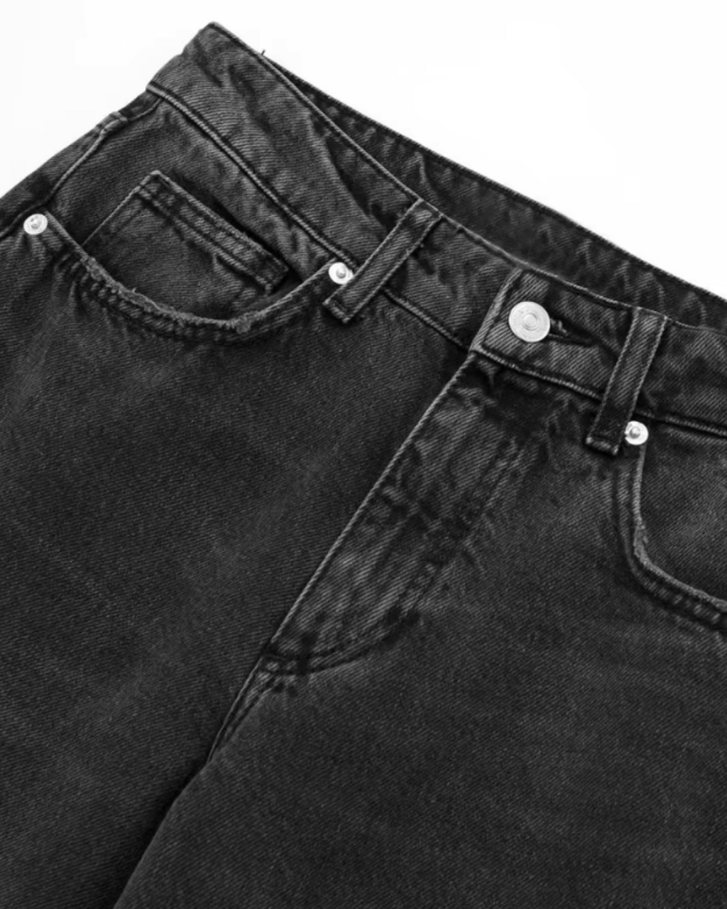 Zwarte Spijkerbroek met Rechte Pasvorm voor Dames