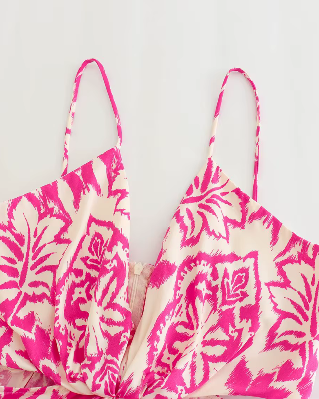 Zomerse Print Jumpsuit met Hoge Taille en V-Hals voor Dames