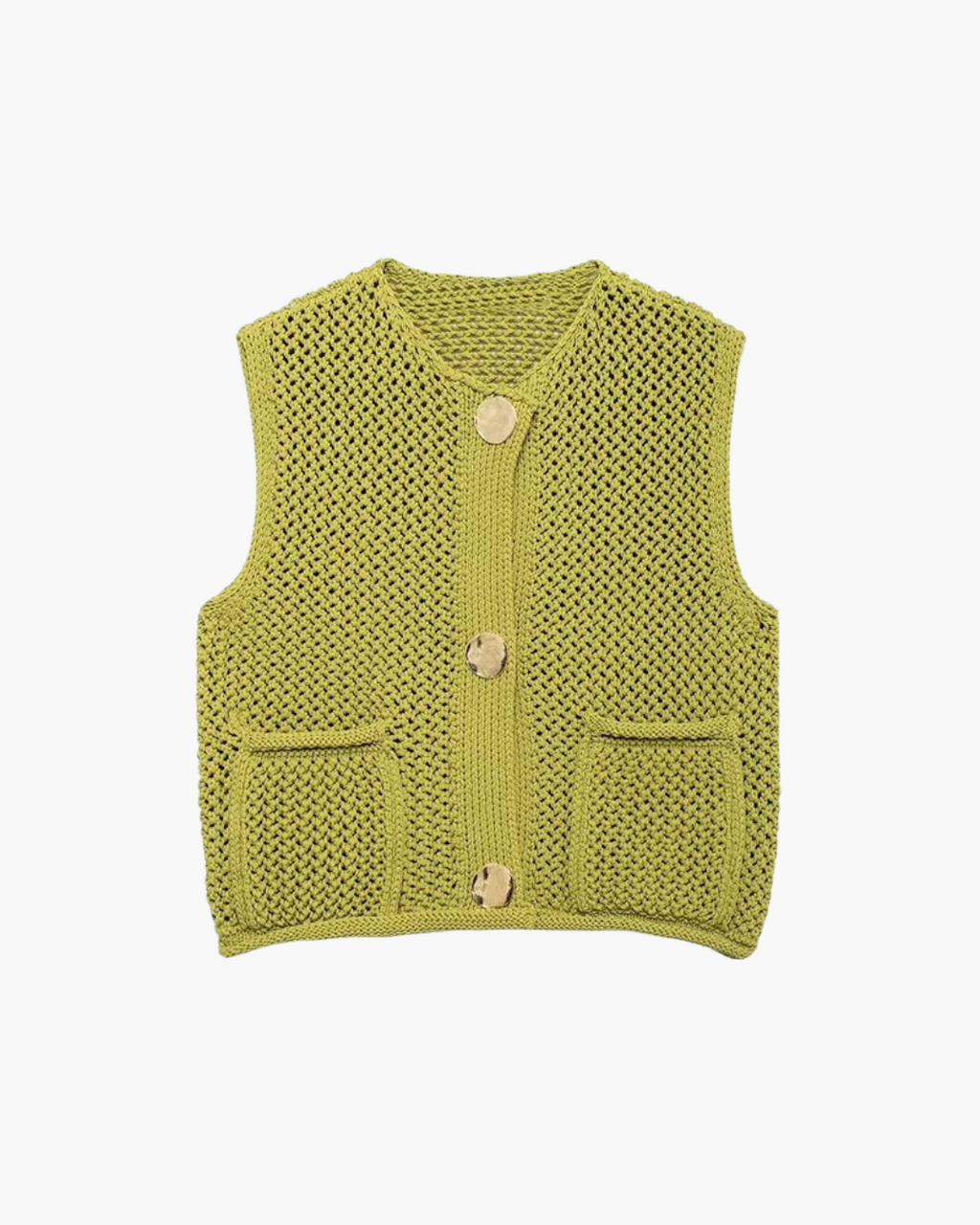Elegante Gebreide Mouwloze Vest voor Dames
