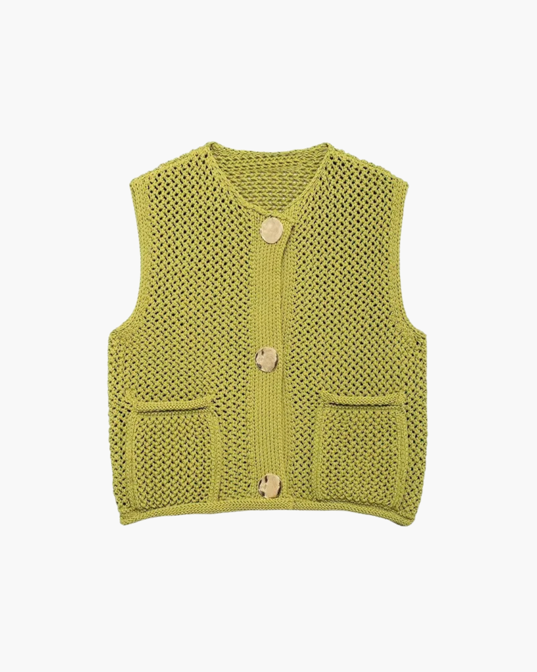 Elegante Gebreide Mouwloze Vest voor Dames