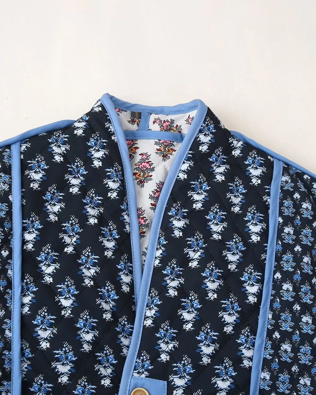 Omkeerbaar Retro Gewatteerd Winterjack voor Dames