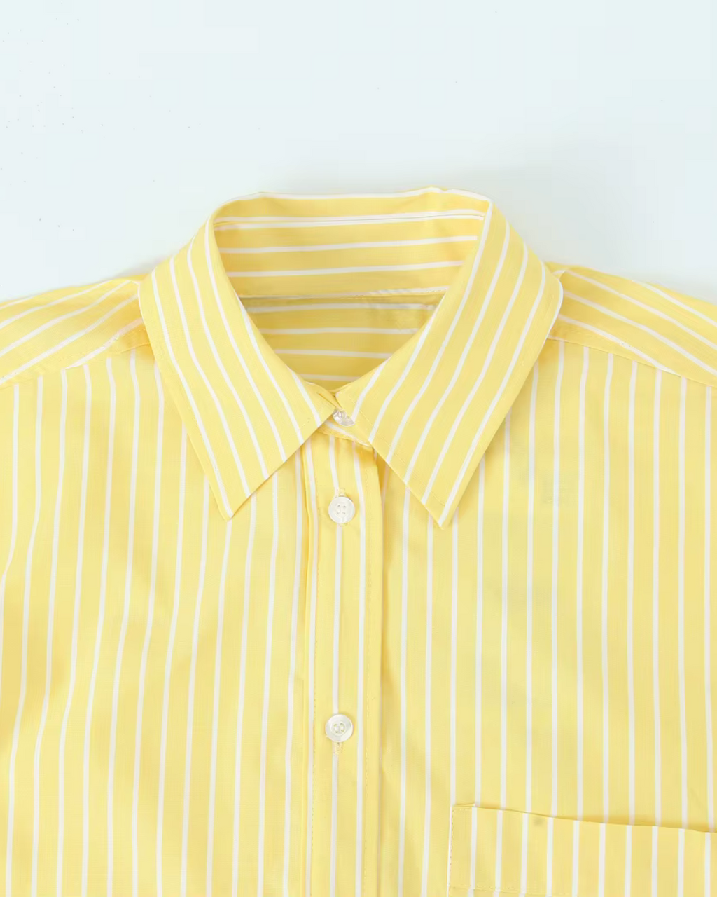 Gele Linnen Blouse en Broek Set voor Dames