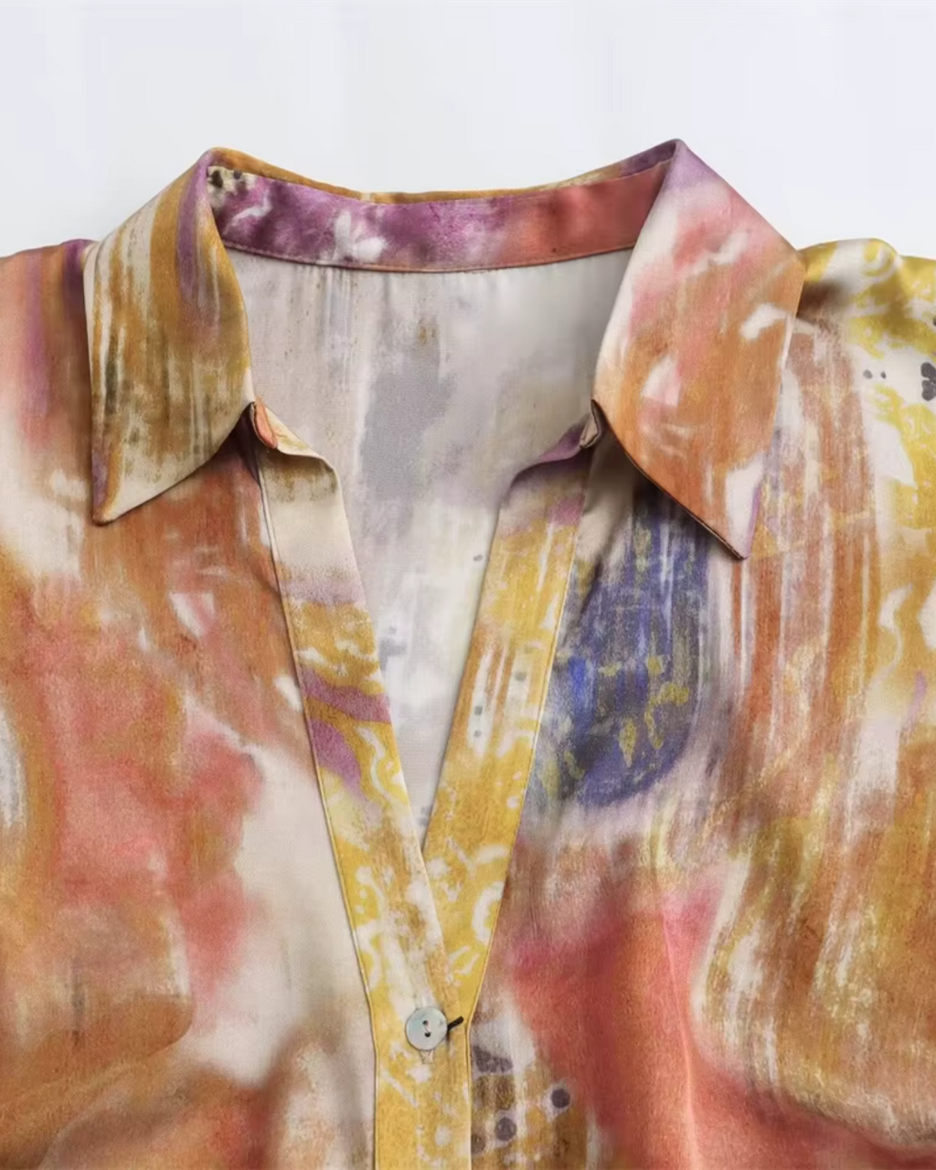 Satijnen Midi Jurk met Knopen voor Dames