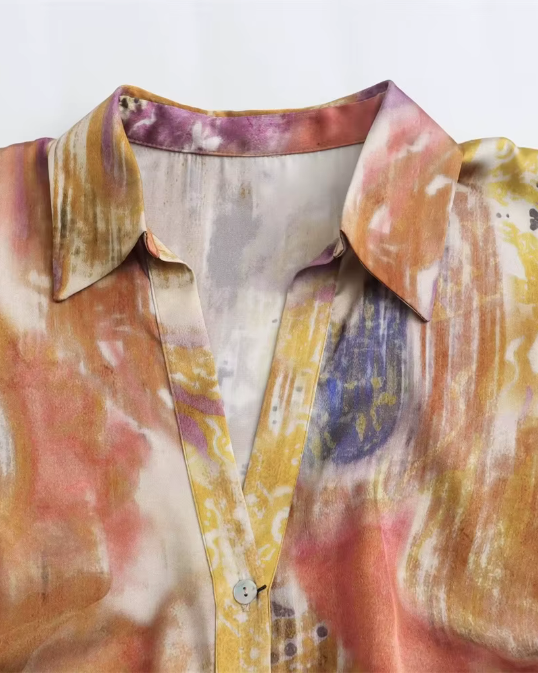 Satijnen Midi Jurk met Knopen voor Dames