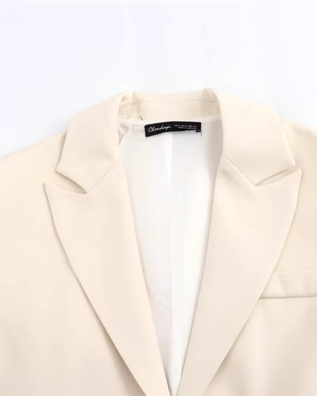 Chique Beige Blazer voor Dames