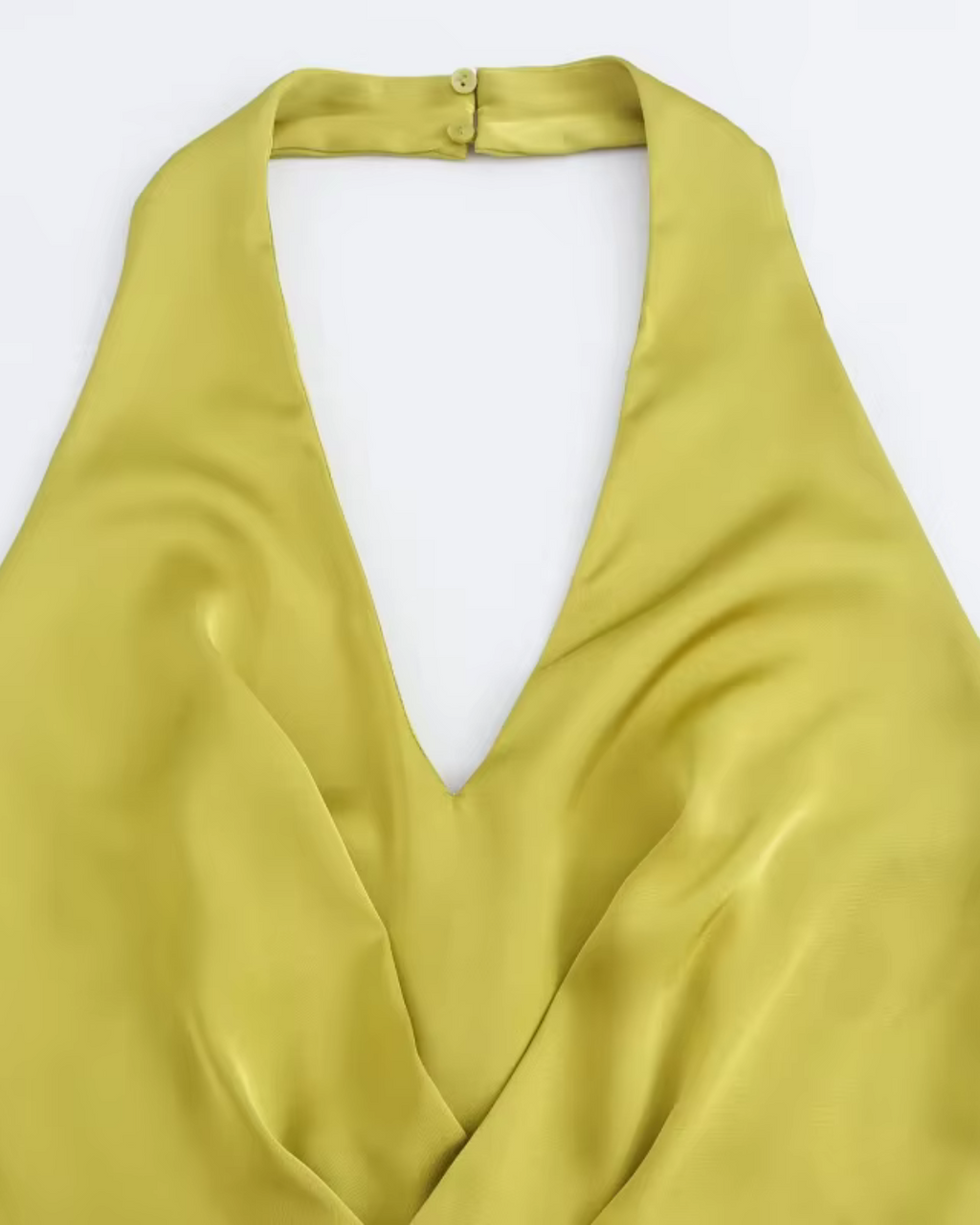 Elegante Olijfgroene Halter Jumpsuit voor Dames