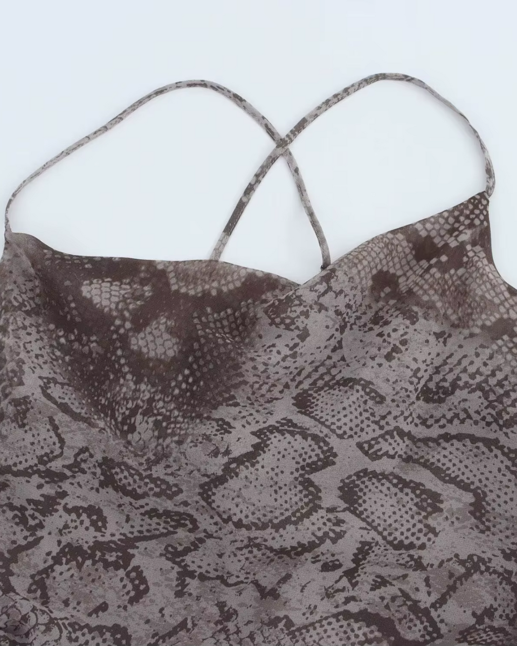 Gedrukte Mouwloze Midi Zomerjurk met Open Rug voor Dames