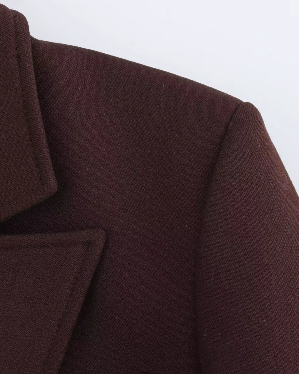 Elegante Bruine Blazer en Broek Set voor Dames