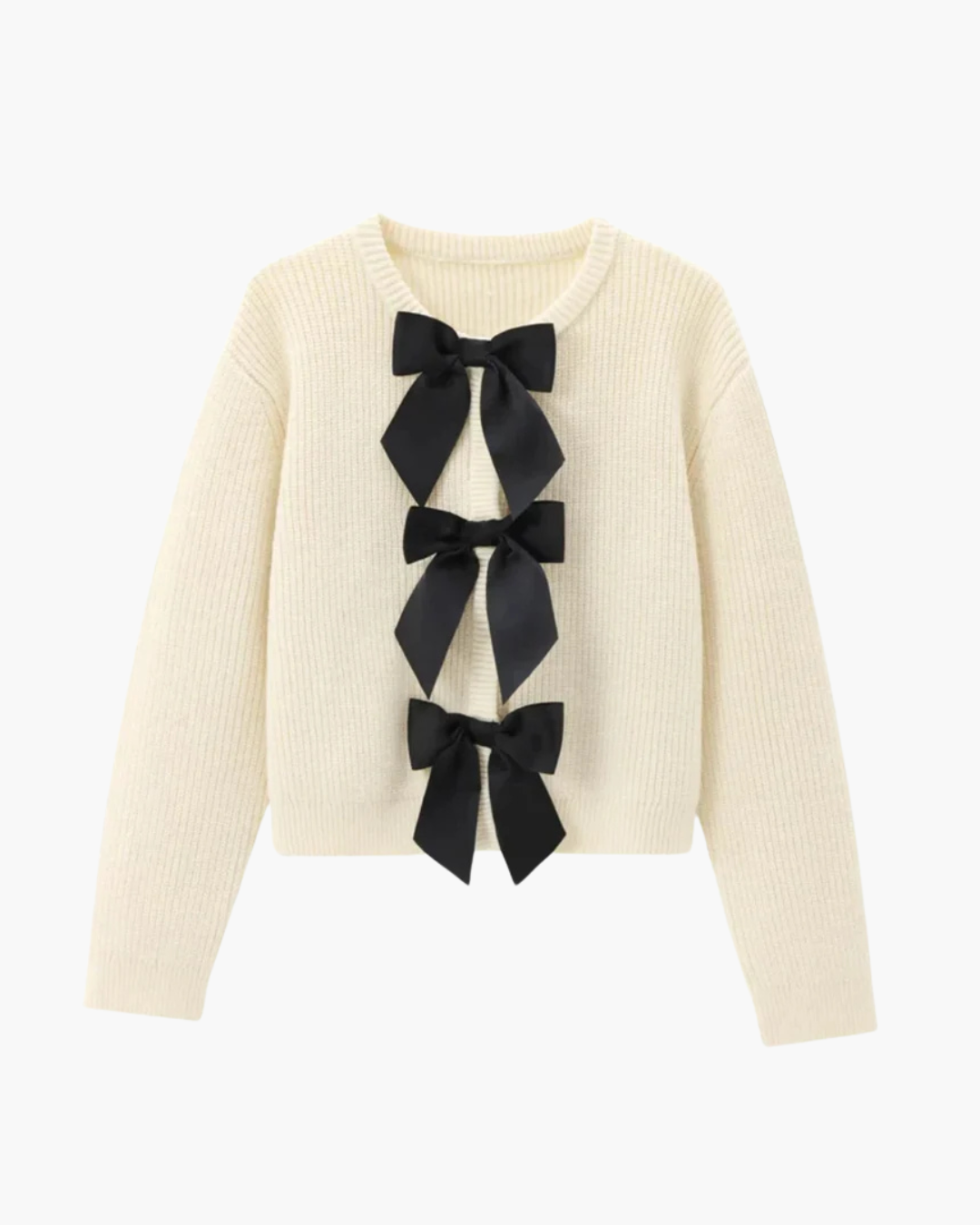 Elegante gebreide trui met strik voor dames - Stijlvol en comfortabel!