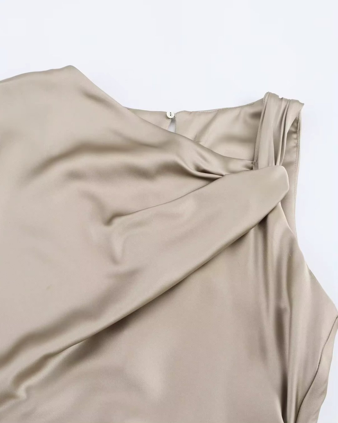 Elegante Slim Fit Midi Jurk met Uitgehold Design voor Dames