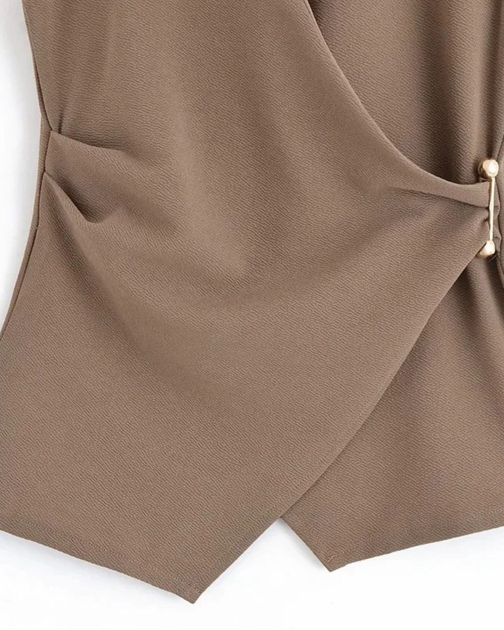 Elegante Set met Asymmetrisch Vest & Elastische Broek voor Dames