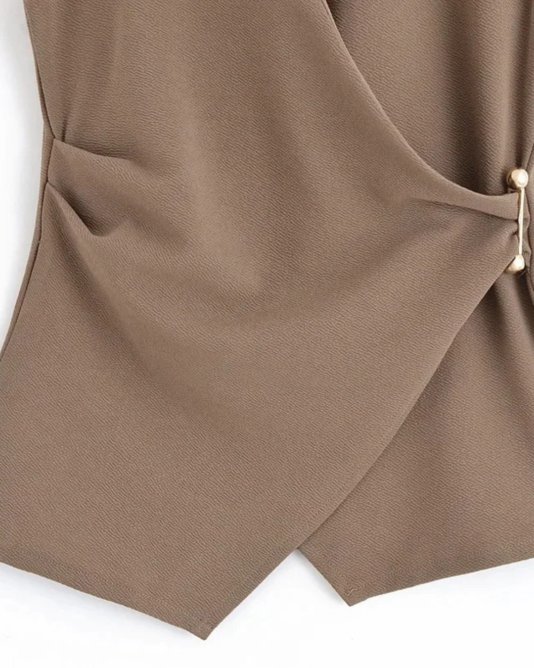 Elegante Set met Asymmetrisch Vest & Elastische Broek voor Dames