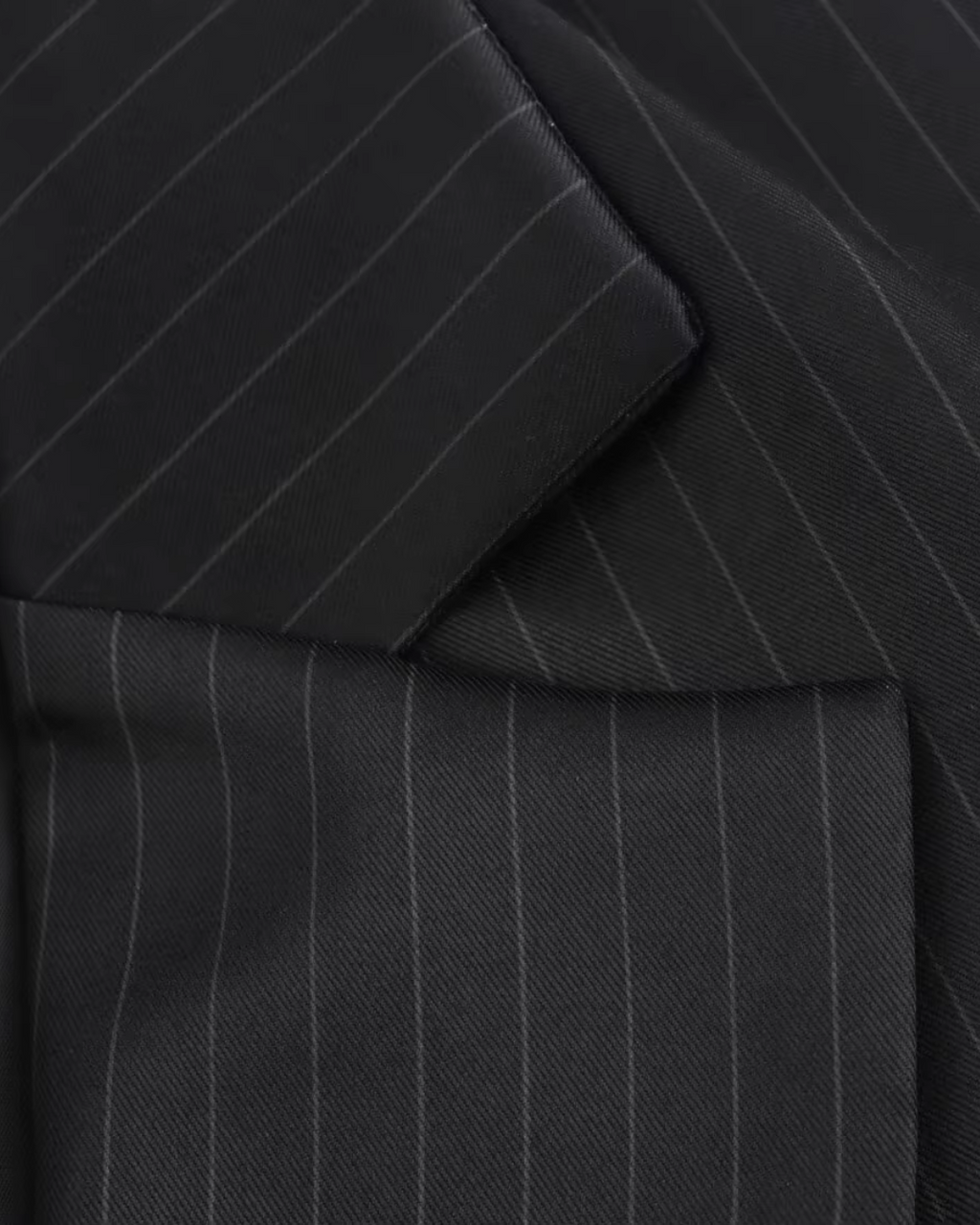 Gestreepte Zwarte Tweedelige Blazer en Broek Set voor Dames