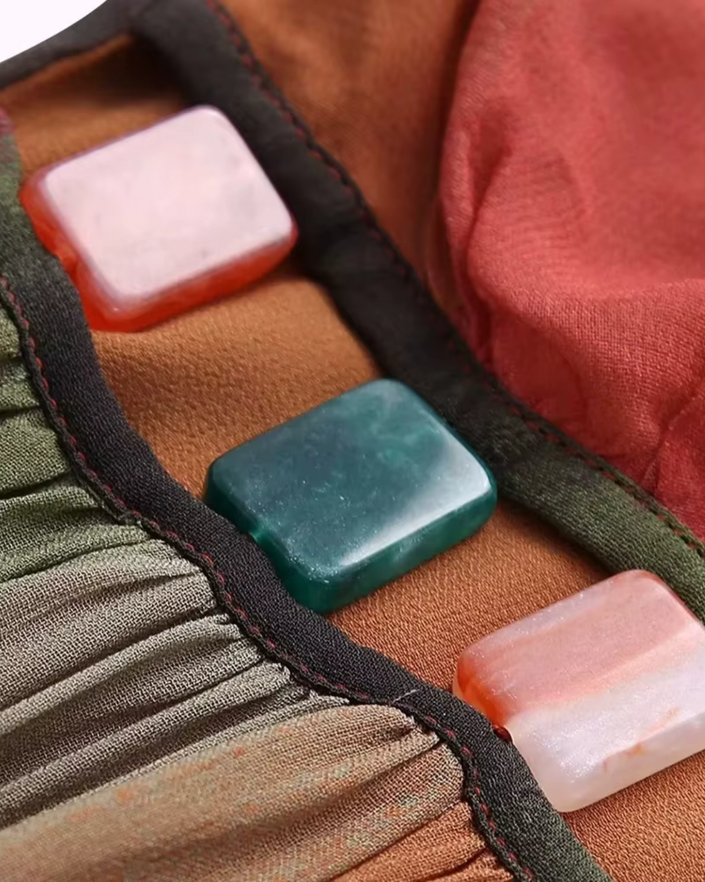 Elegante Tie-Dye Chiffon Jurk met Diepe V-Hals voor Dames