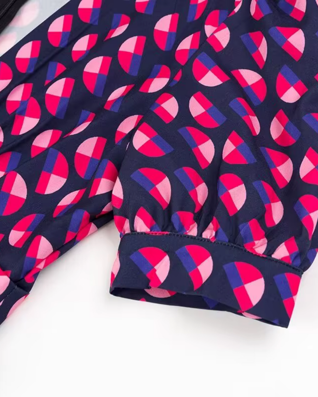 V-Hals Lange Jurk met Print en Zak voor Dames