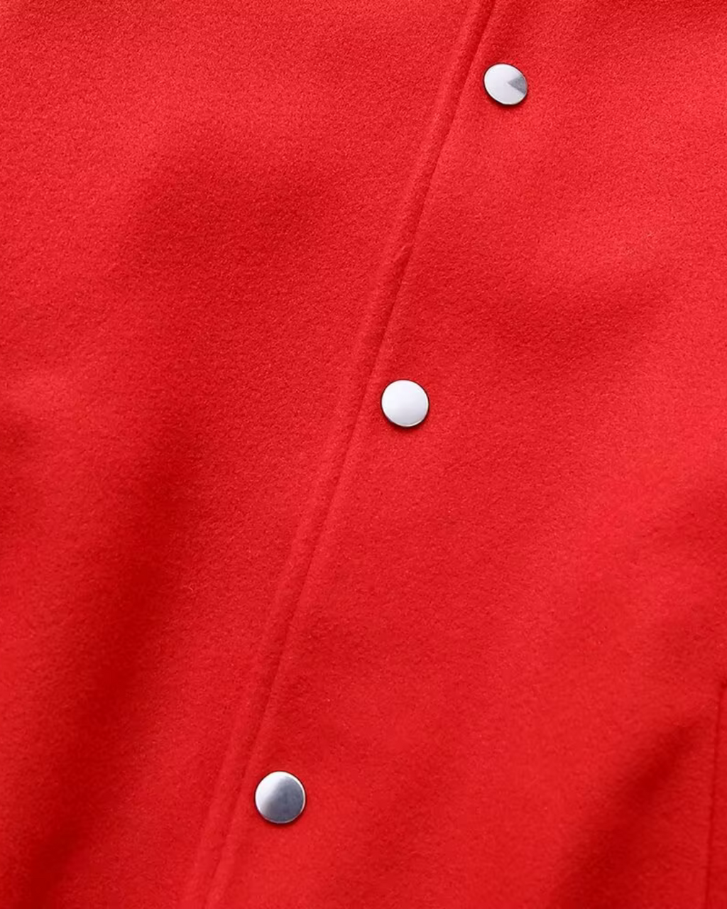 Casual Rood Jasje met O-hals en Knoopjes voor Dames