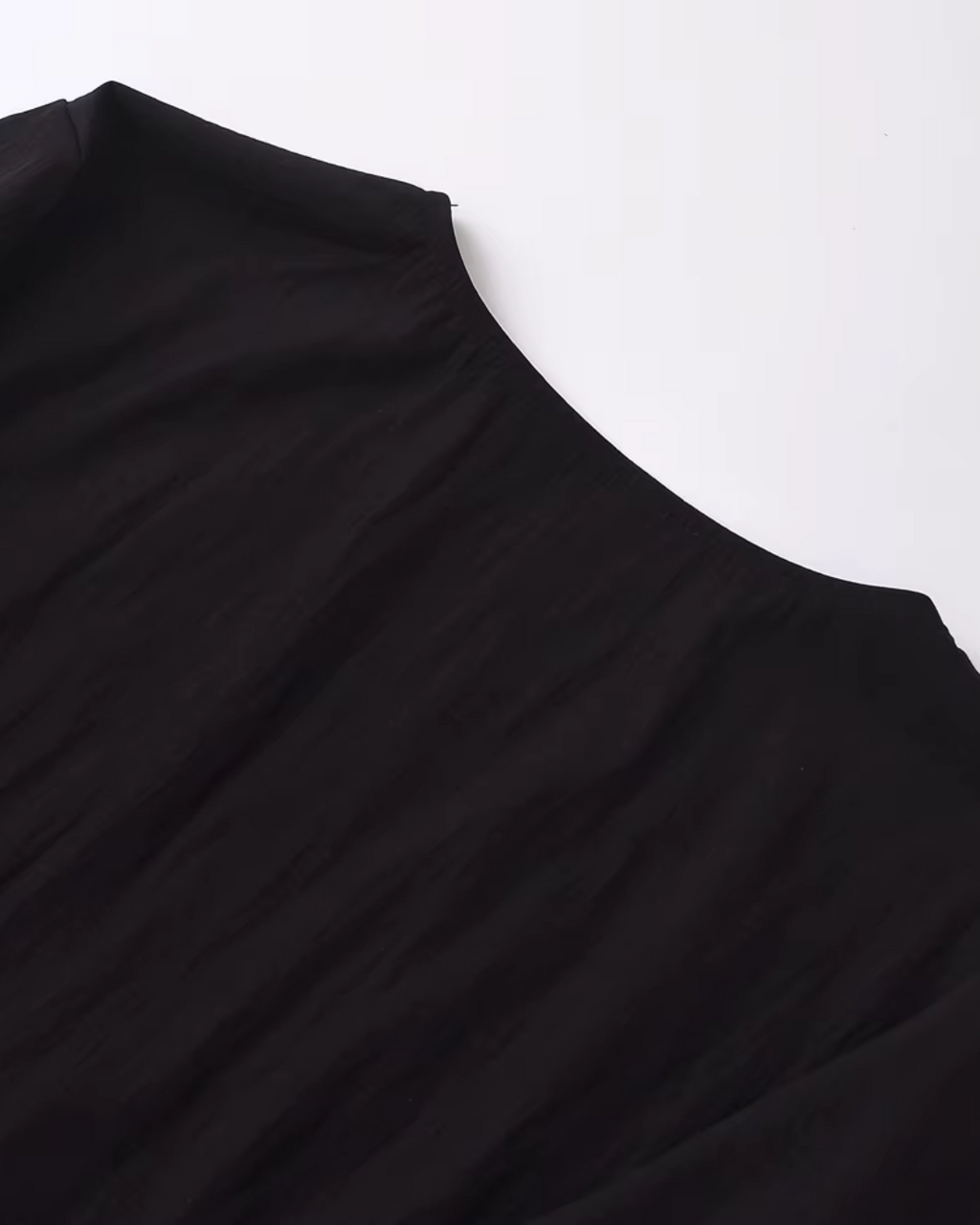 Chique V-Hals Gebonden Zwarte Cropped Blouse voor Dames