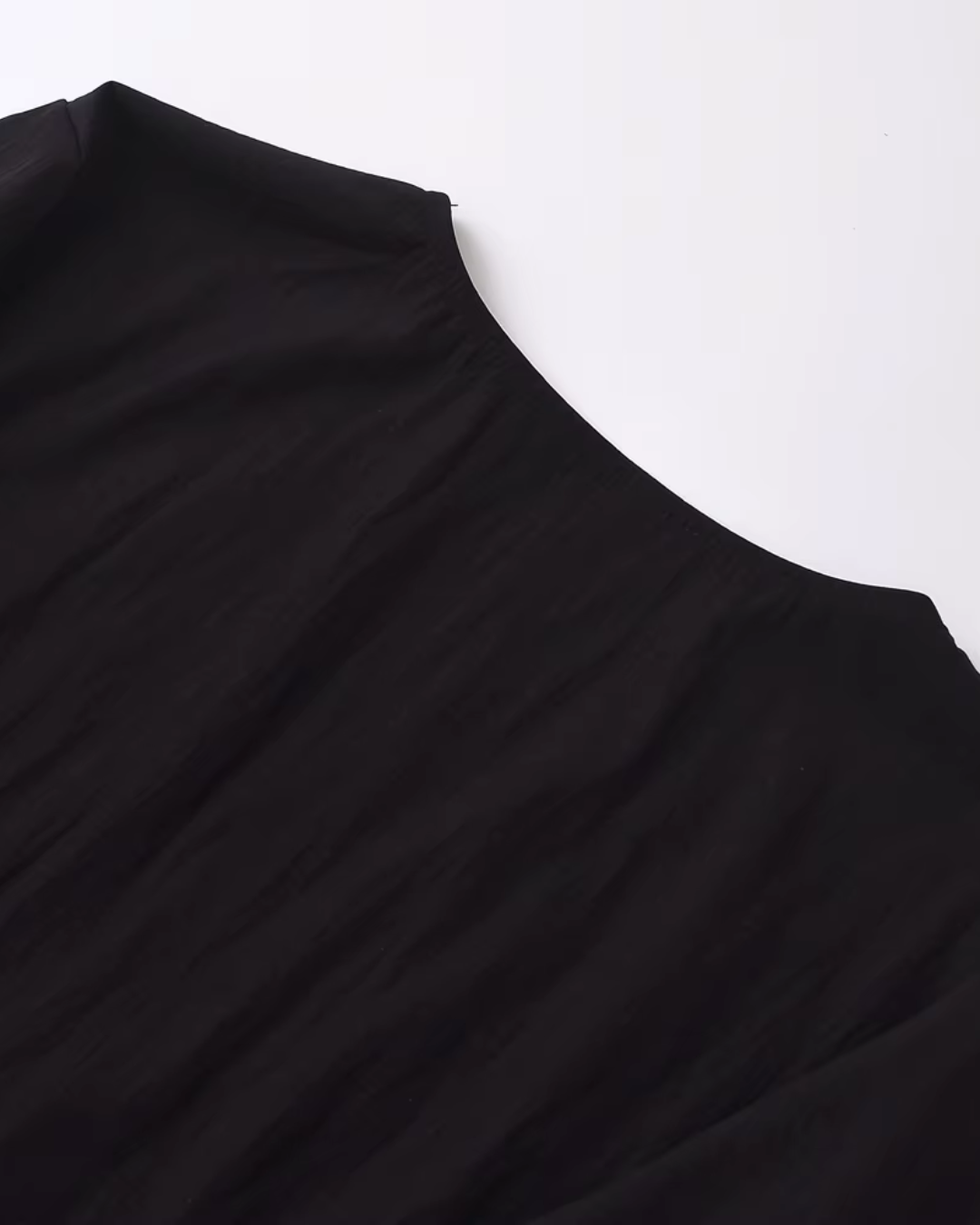 Chique V-Hals Gebonden Zwarte Cropped Blouse voor Dames