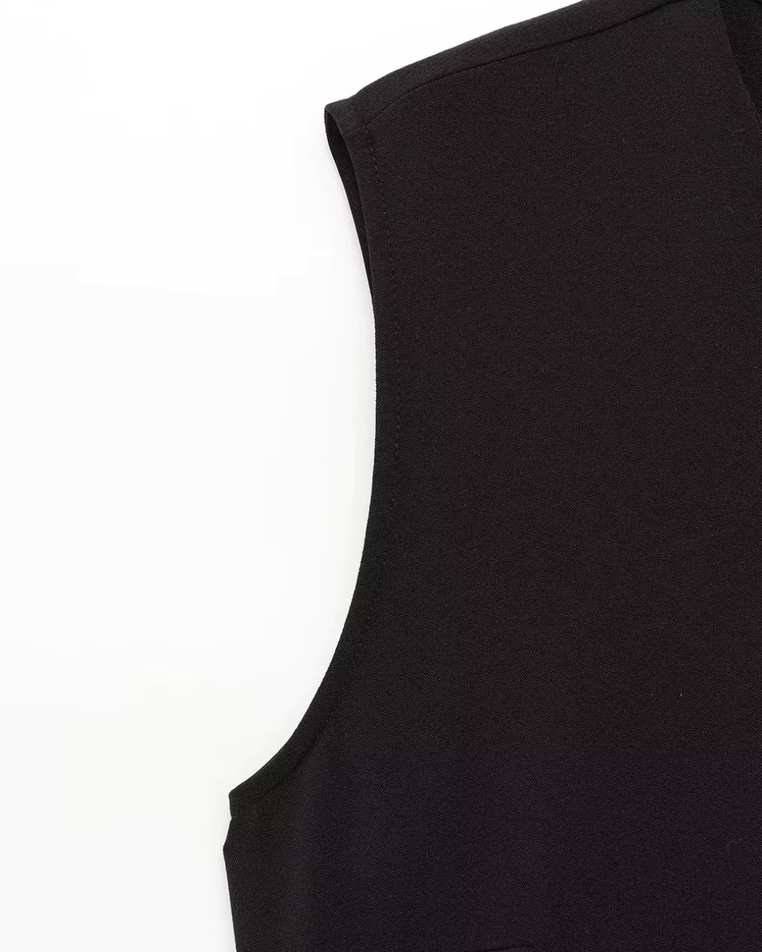 Zwarte Slanke Midi Jurk met Riem en Split voor Dames