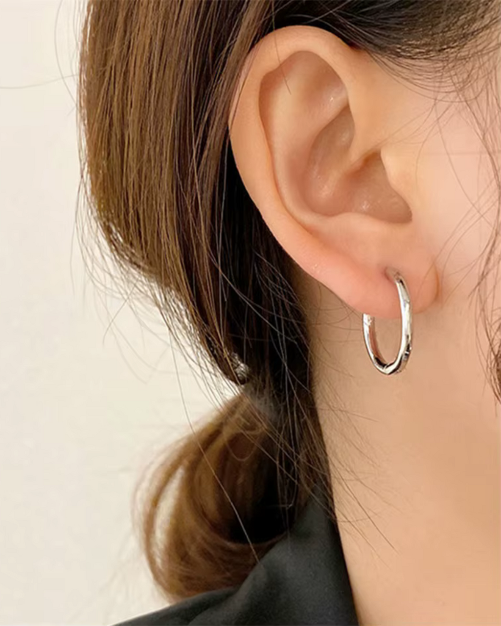 Minimalistische Ronde RVS Statement Oorbellen voor Dames