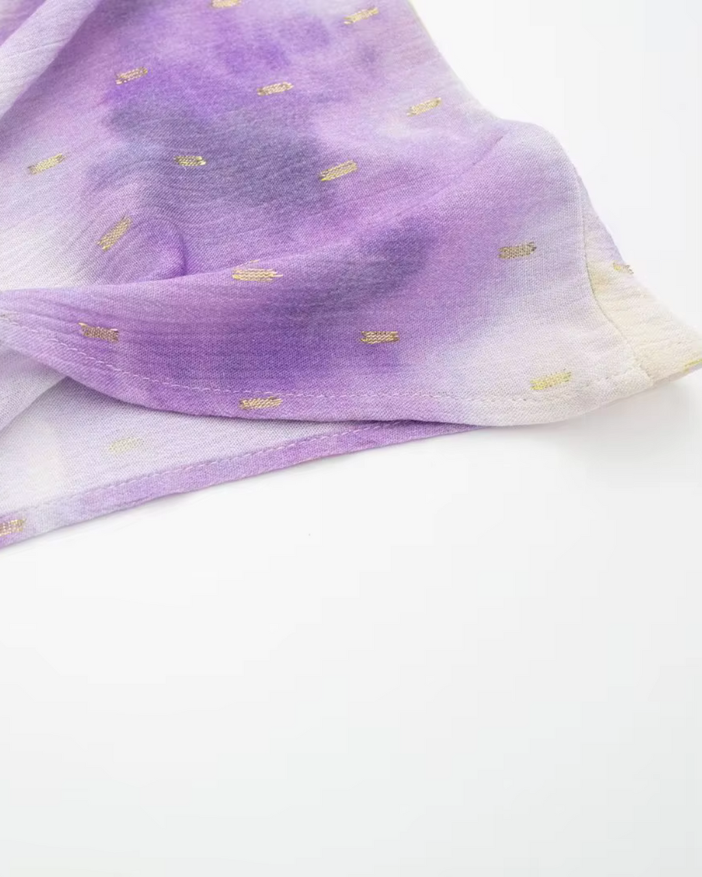 Chiffon Midi Jurk met V-Hals en Batwing Mouwen voor Dames