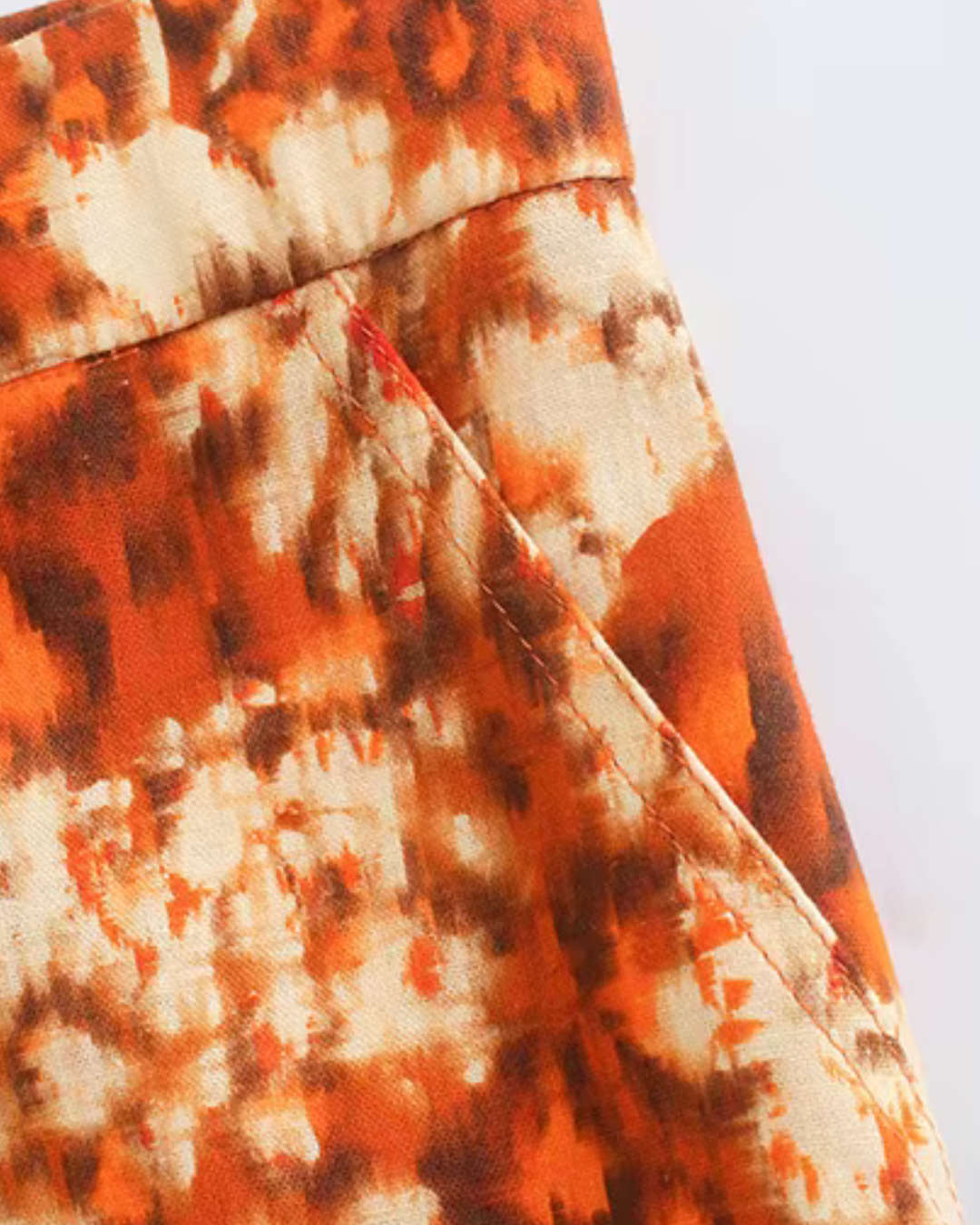 Vintage Bloemen Print Rechte Broek voor Dames