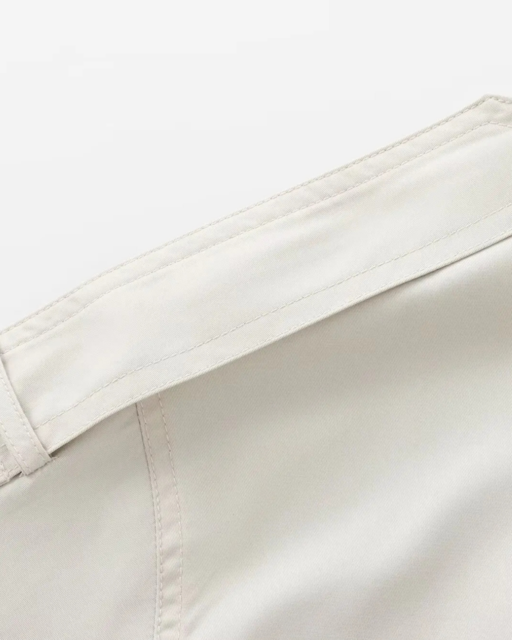 Effen Cropped Trenchcoat voor Dames