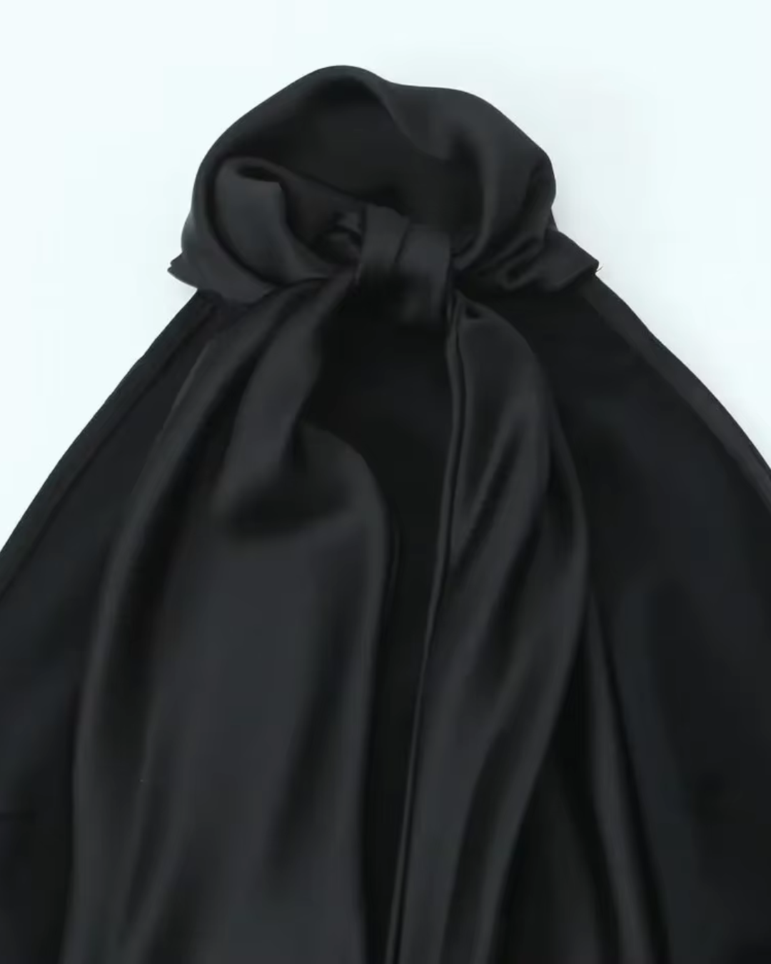 Luxe Elegante Satijnen Halterjurk met Open Rug voor Dames