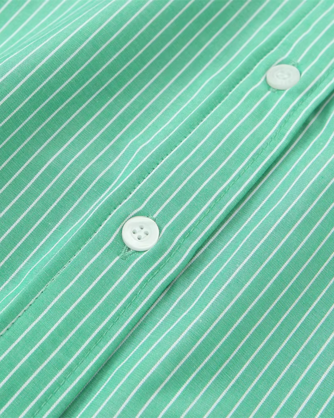 Gestreepte Poplin Shirt en Broek Set voor Dames