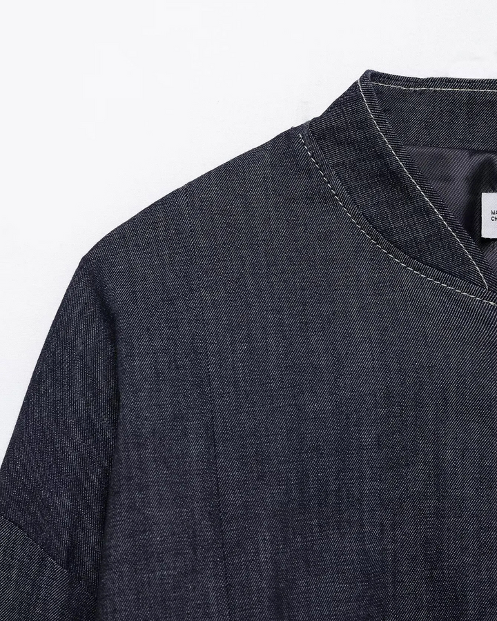 Denim Set met Bomberjack en Rok in Ballonstijl voor Dames