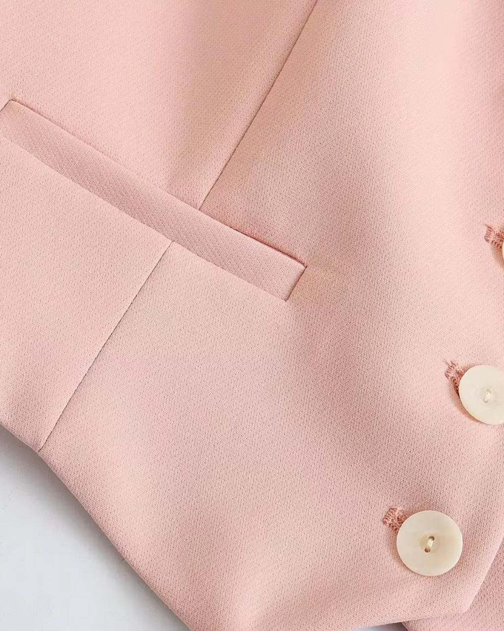 Chique Roze Gilet met Wijde Pantalon Set voor Dames