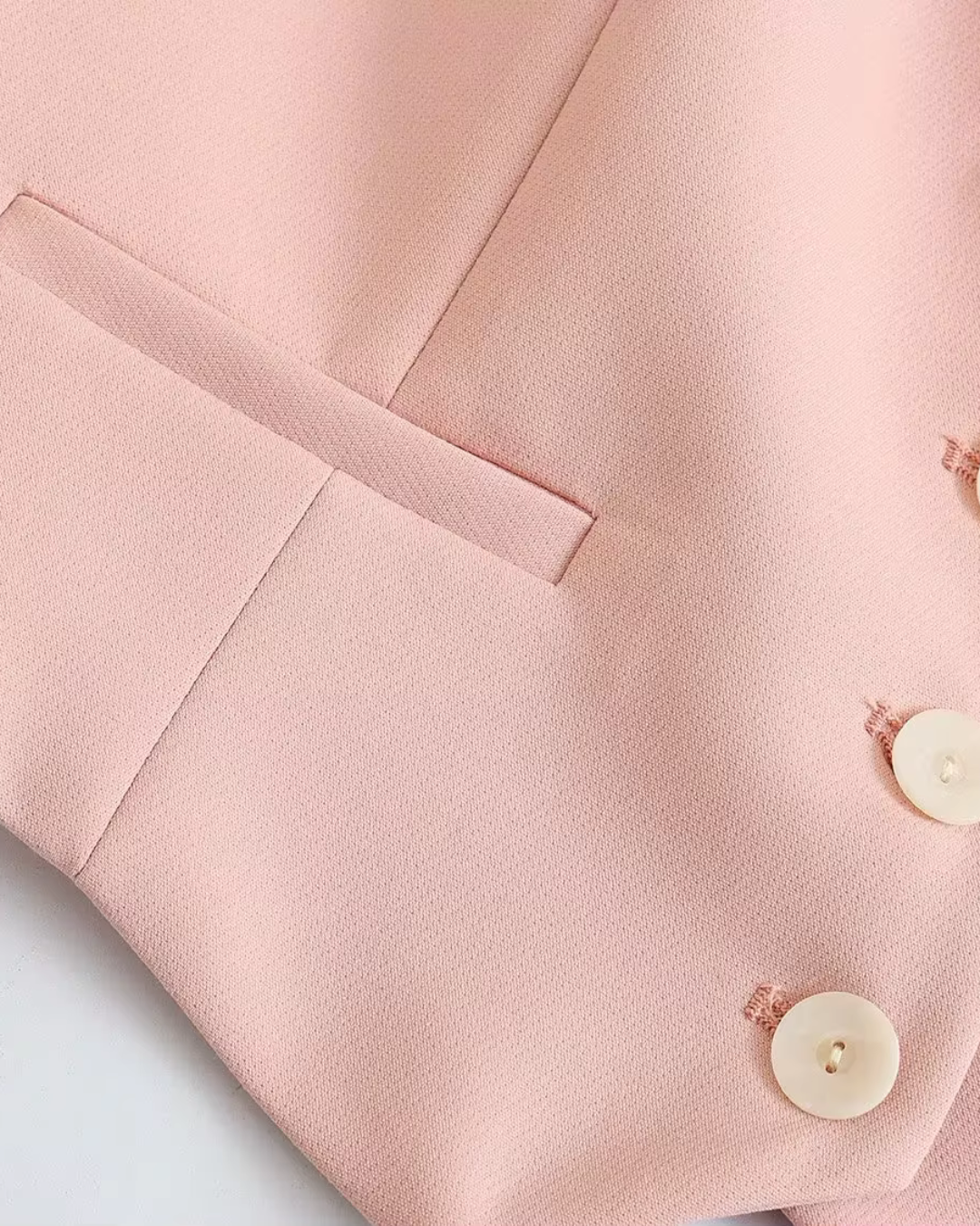 Chique Roze Gilet met Wijde Pantalon Set voor Dames