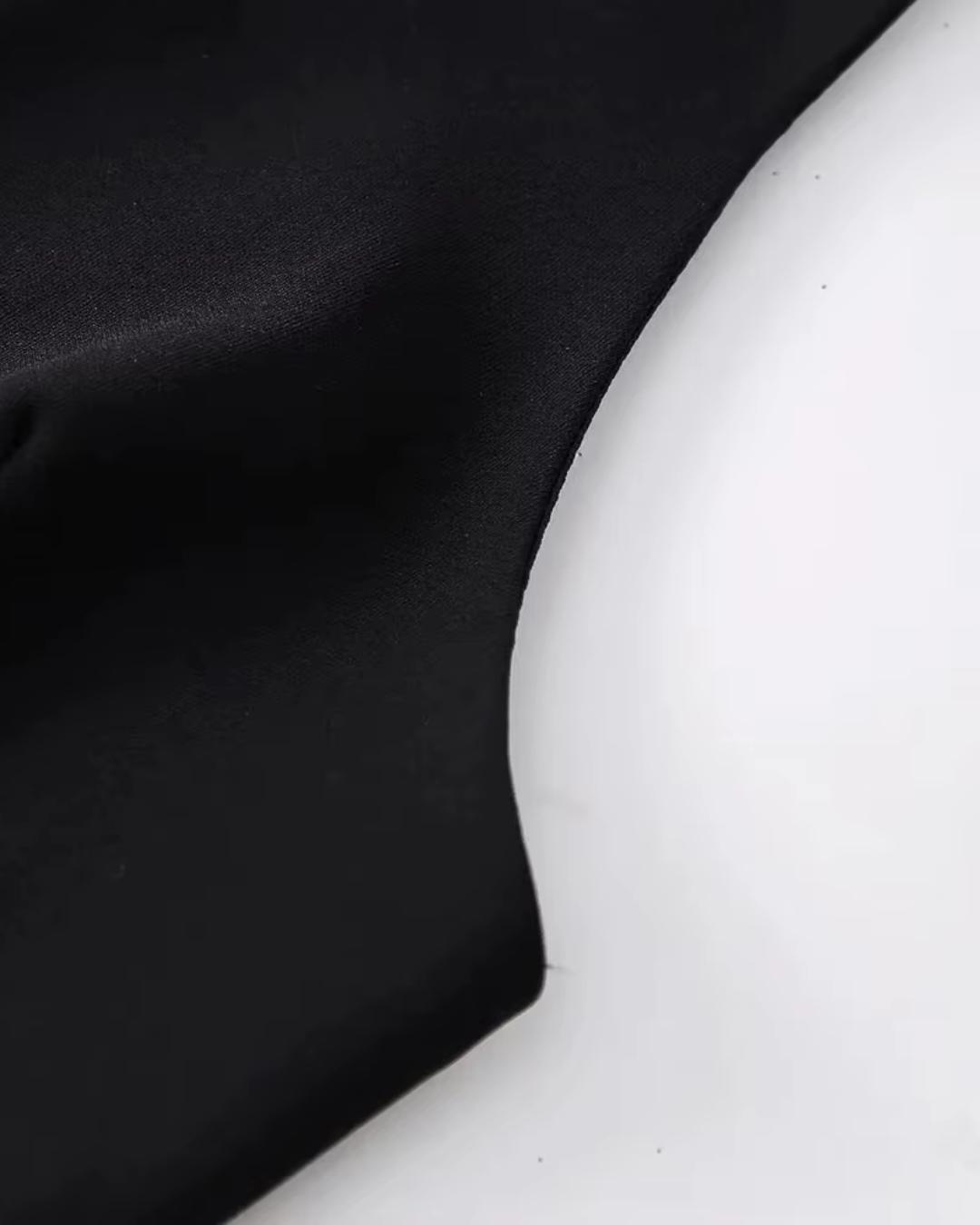 Strass Strik Top met Open Rug en Rits voor Dames