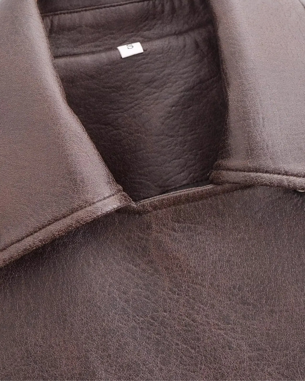 Cropped Kunstleren Jas met Riem en Ritsvakken voor Dames