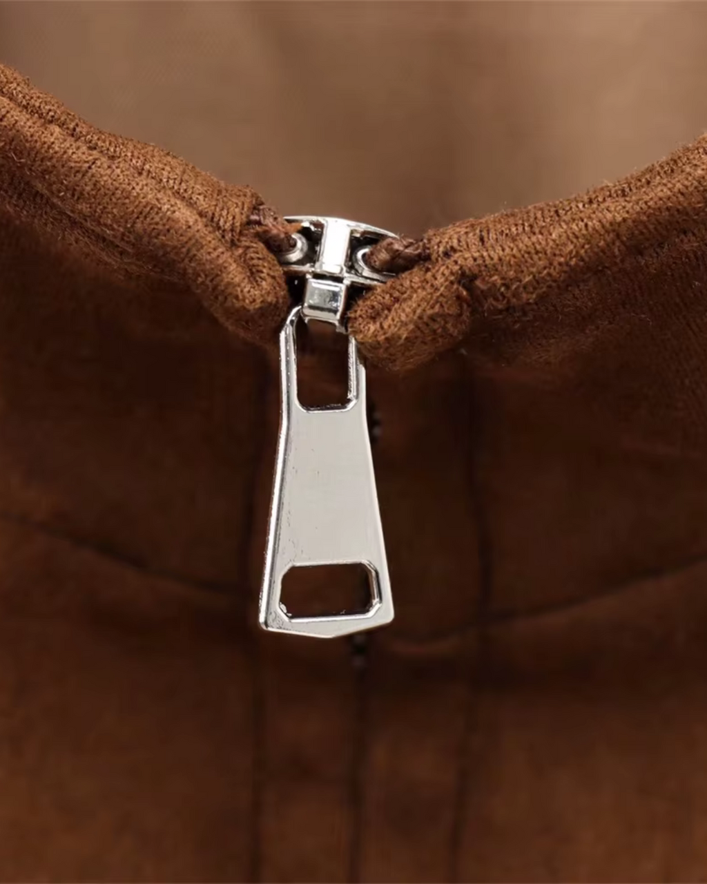 Suède Getextureerde Korte Zomer Jas voor Dames