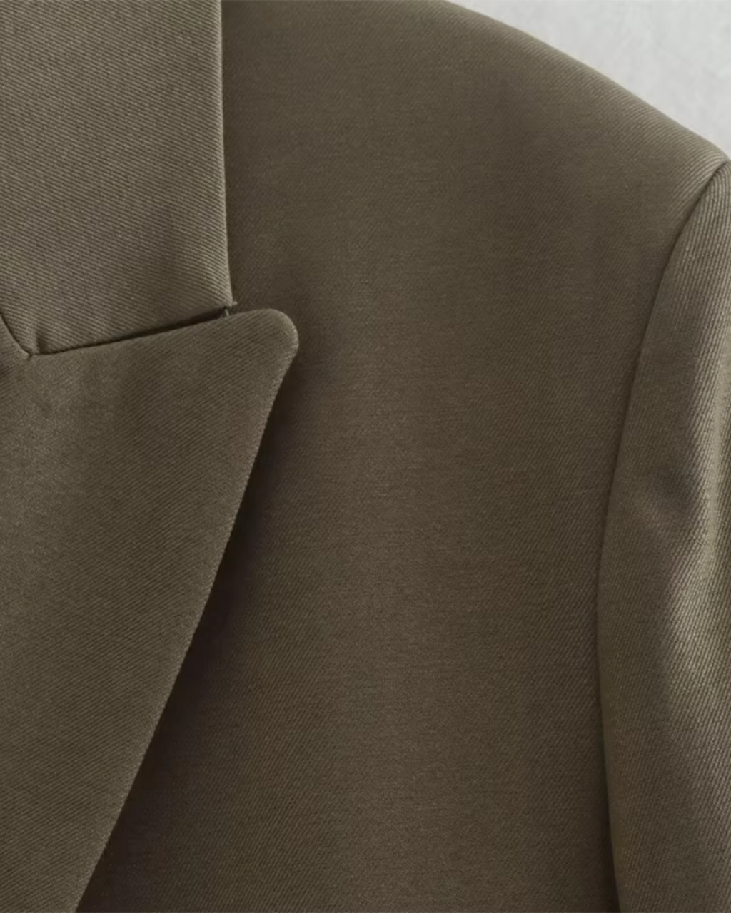 Chique Elegante Bruine Dubbele Knoop Blazer voor Dames