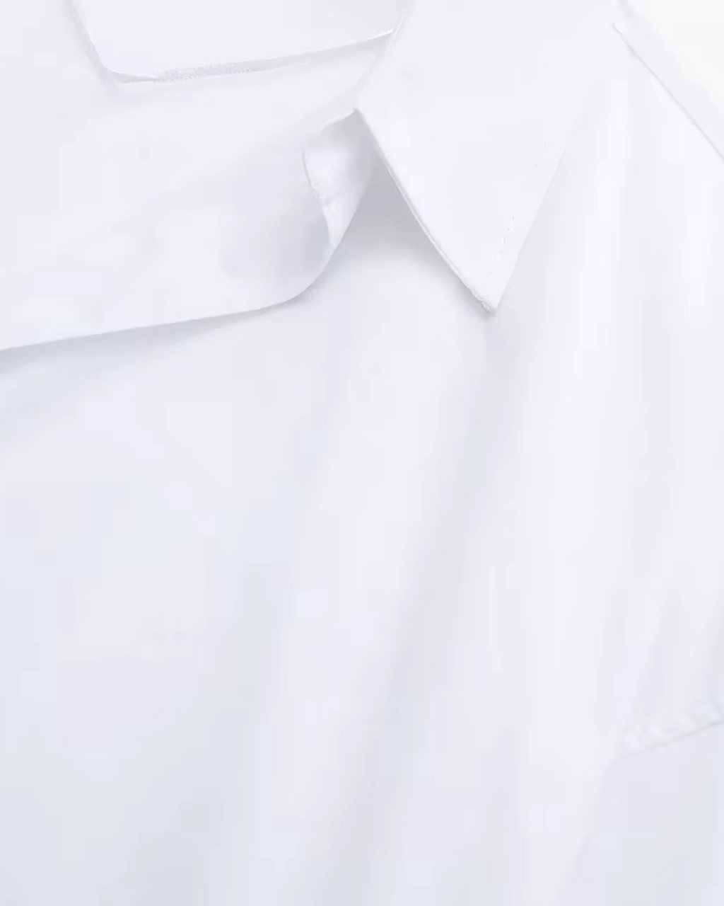 Witte Poplin Blouse voor Dames