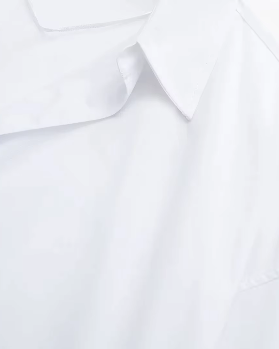 Witte Poplin Blouse voor Dames