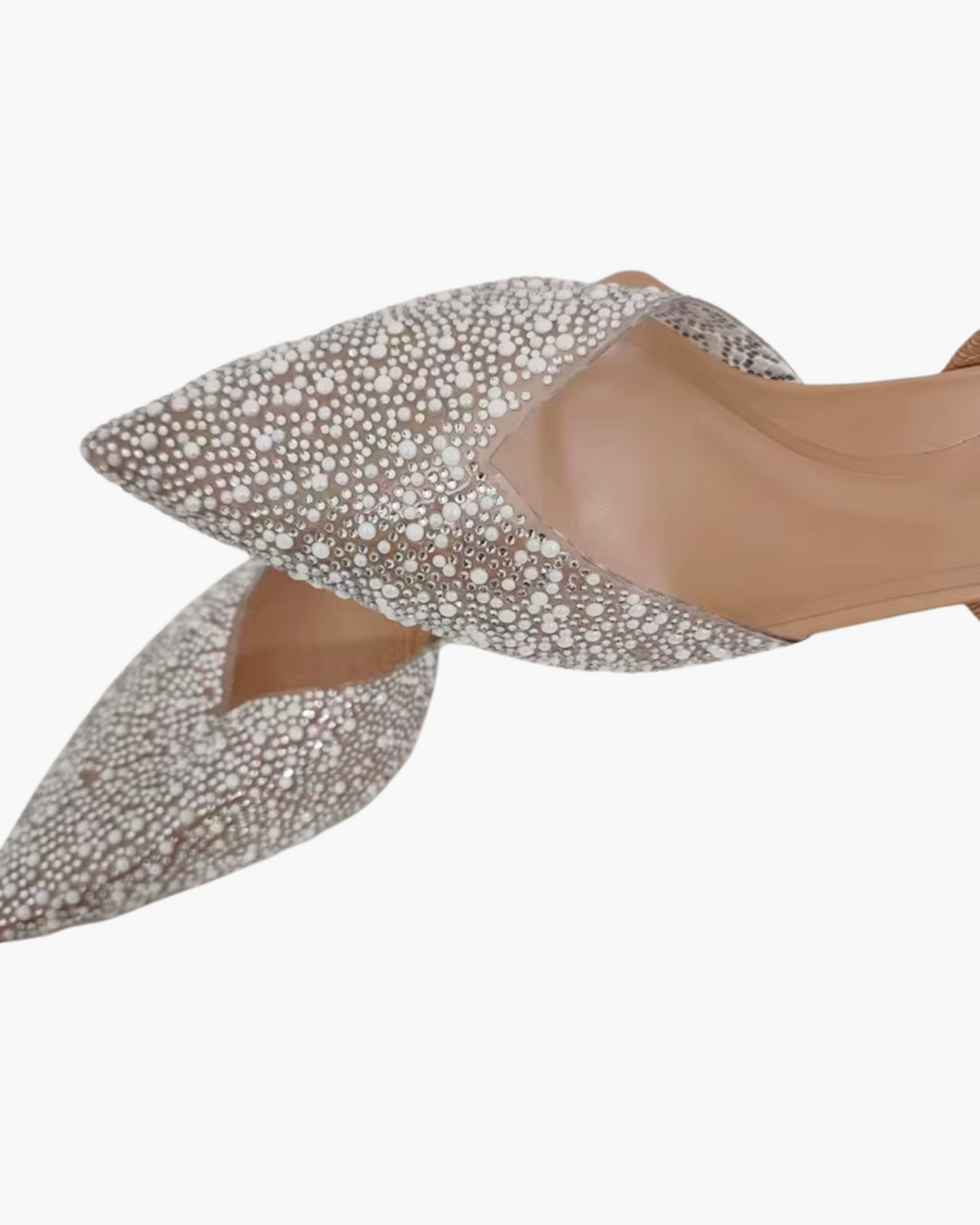 Puntige Hoge Hakken Sandalen met Parel Slingback voor Dames