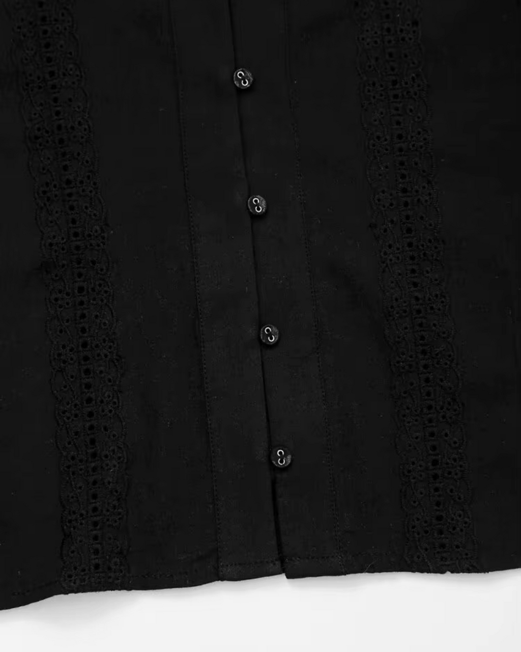 Borduurblouse met Lange Mouwen in Vintage Stijl voor Dames