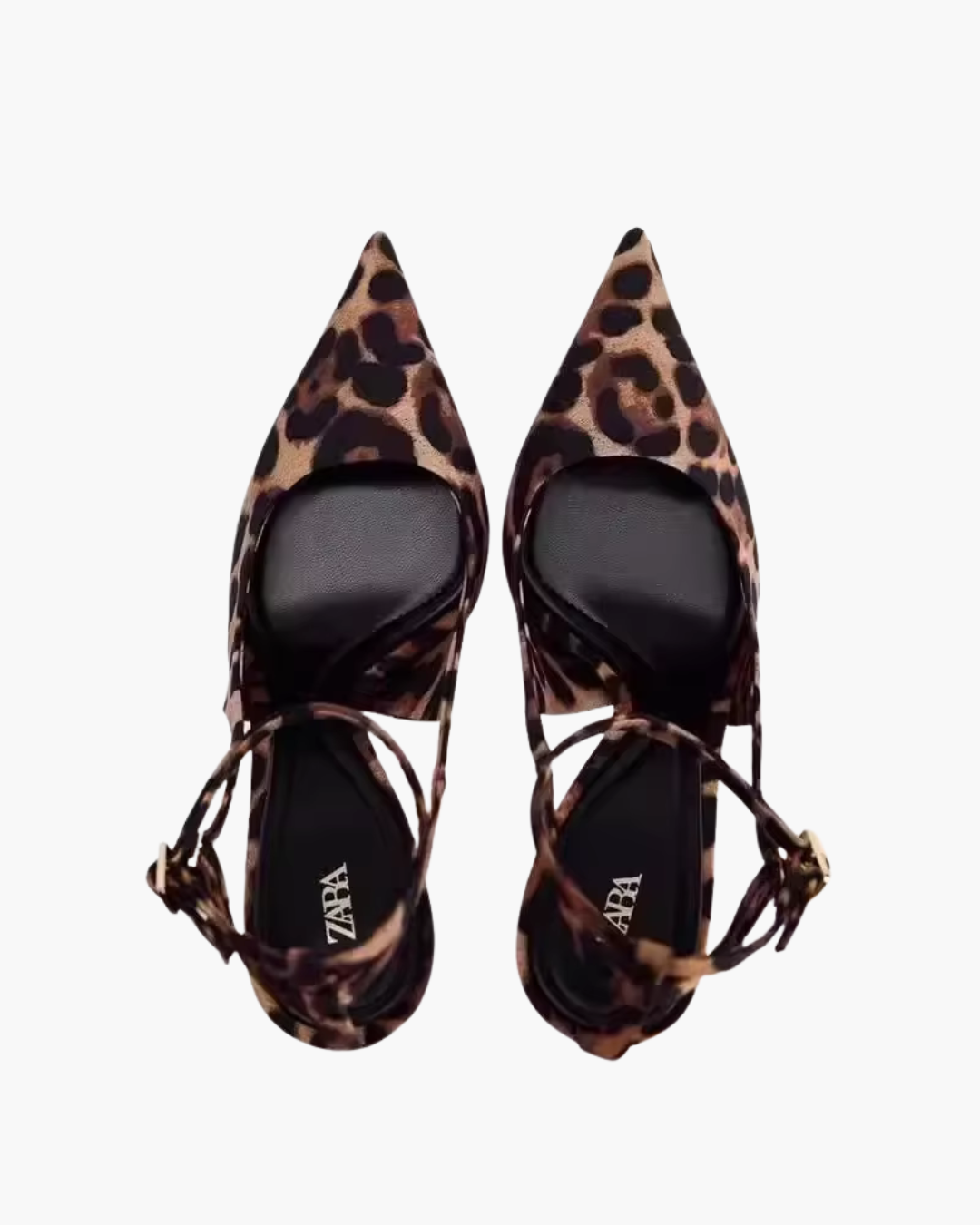 Luipaardprint Sandalen met Hoge Dunne Hakken voor Dames