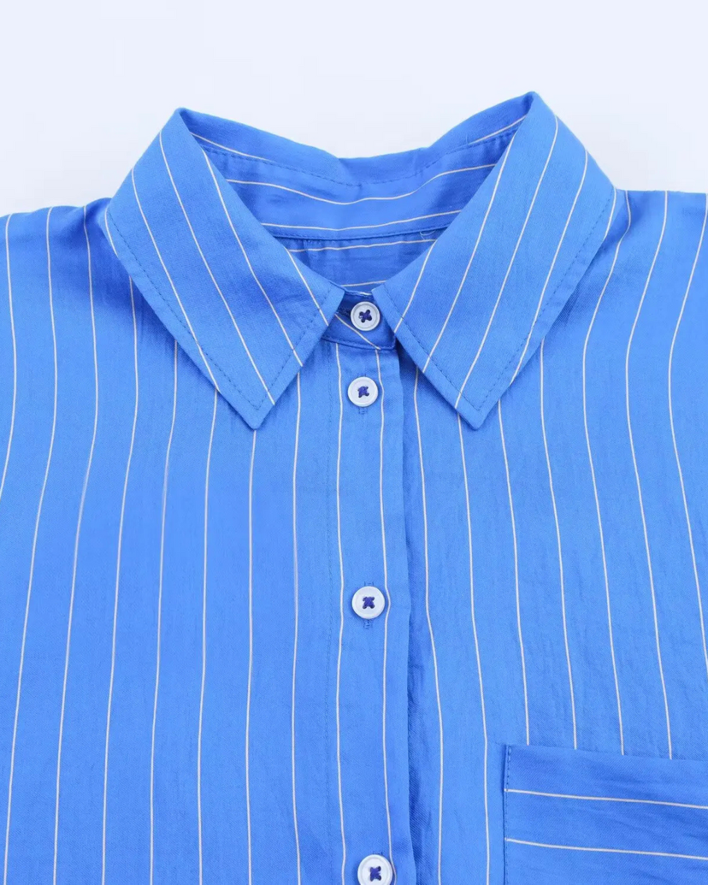 Gestreept 2-Delig Broekpak met Hoge Taille Broek voor Dames