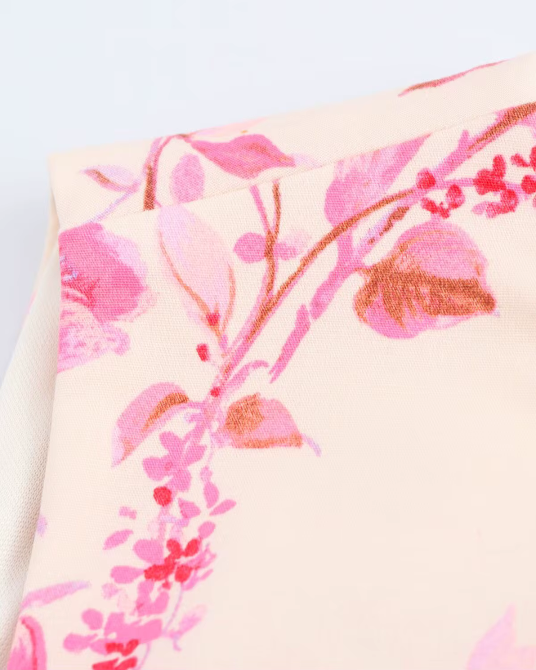 Chique Bloemenprint Mini Jurk met Ronde Kraag voor Dames