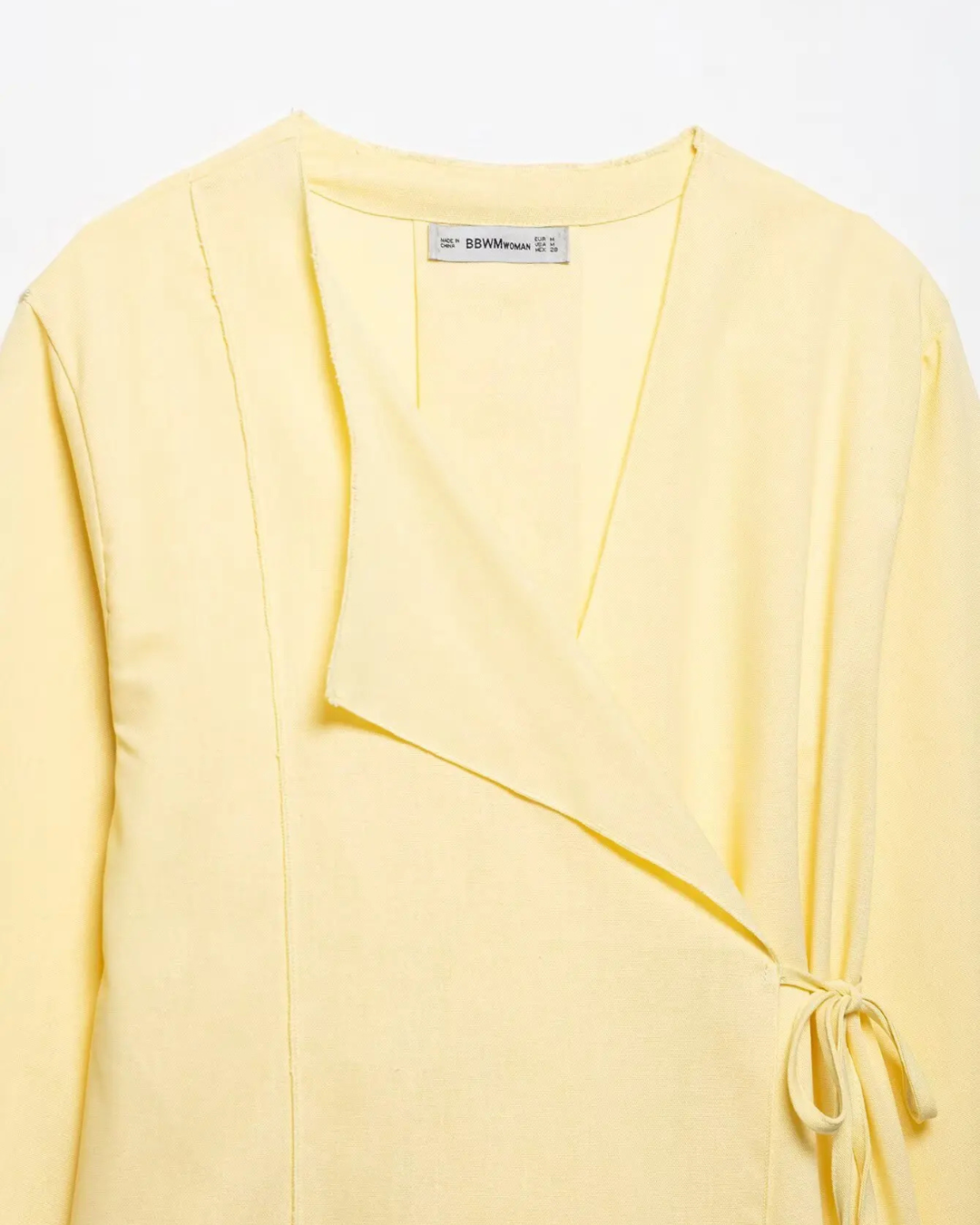 Linnen 2-Delige Set - Kimono Stijl Lace-Up Top & Wijde Broek voor Dames