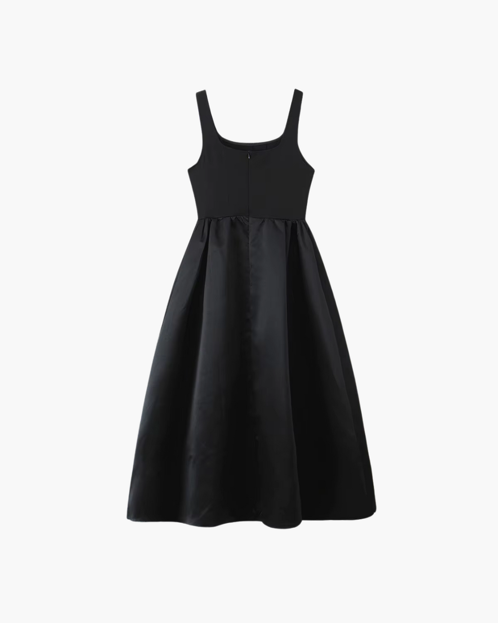 Elegante Zwarte Geplooide Maxi Jurk voor Dames