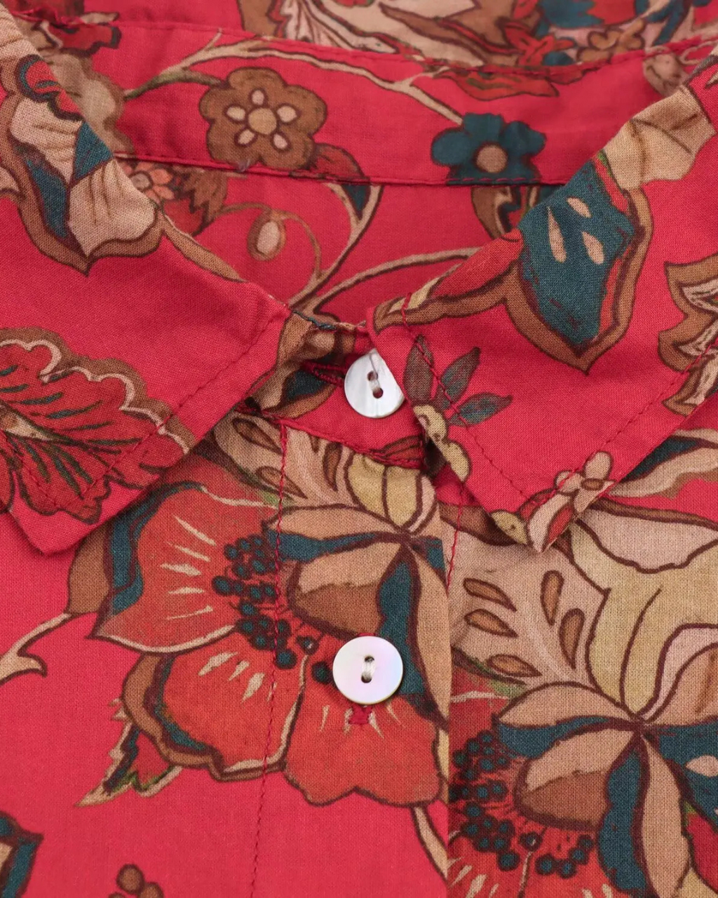 Elegante Shirtjurk met Lange Mouwen en Reverskraag voor Dames