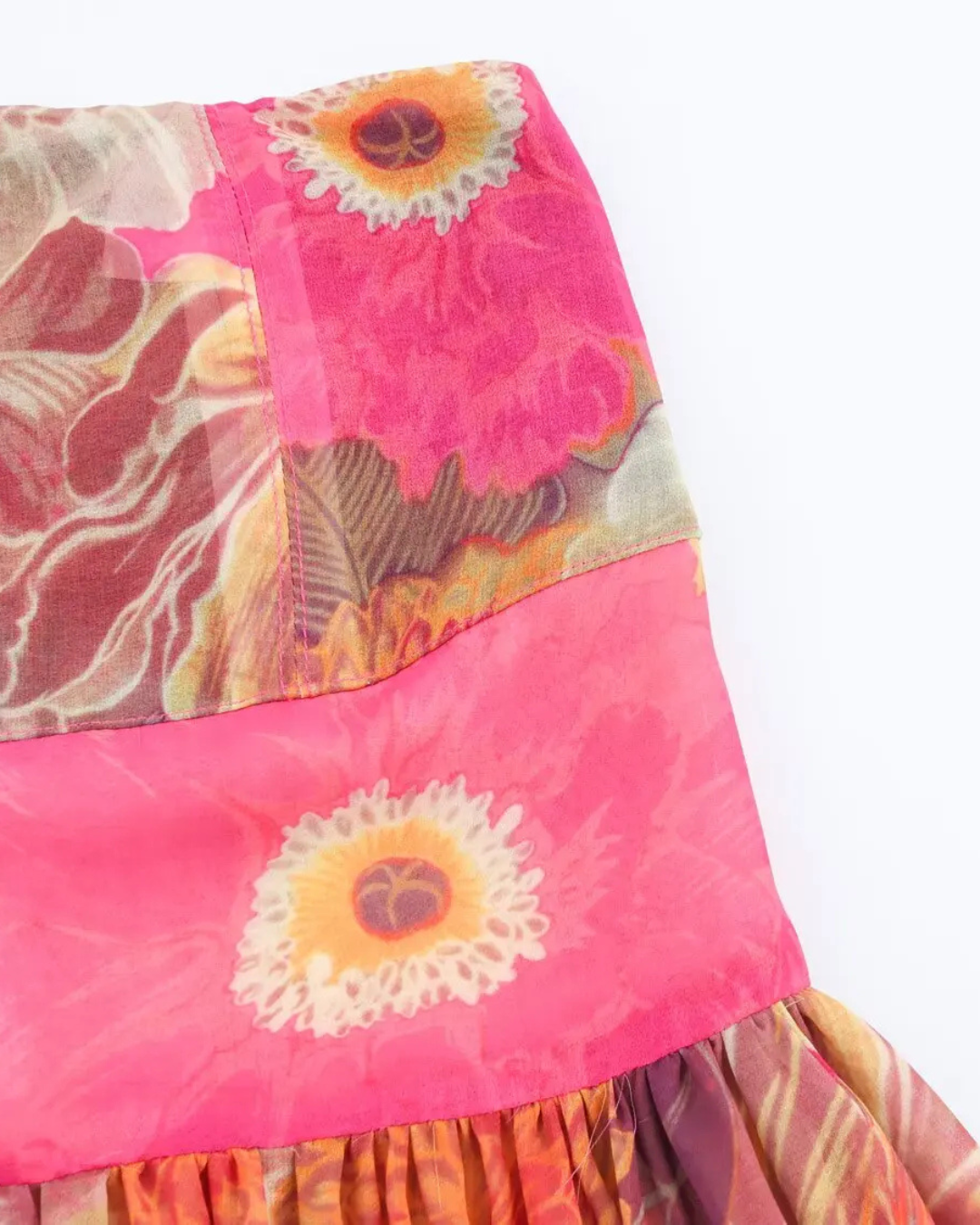 Elegante Strapless Lange Jurk met Bloemenprint voor Dames