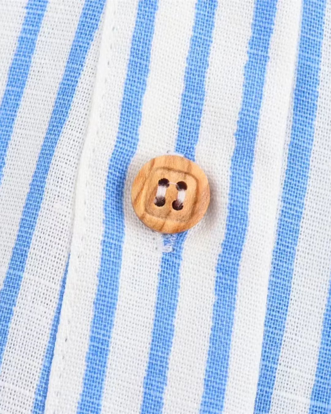 Blauw-Wit Gestreept Overhemd voor Dames