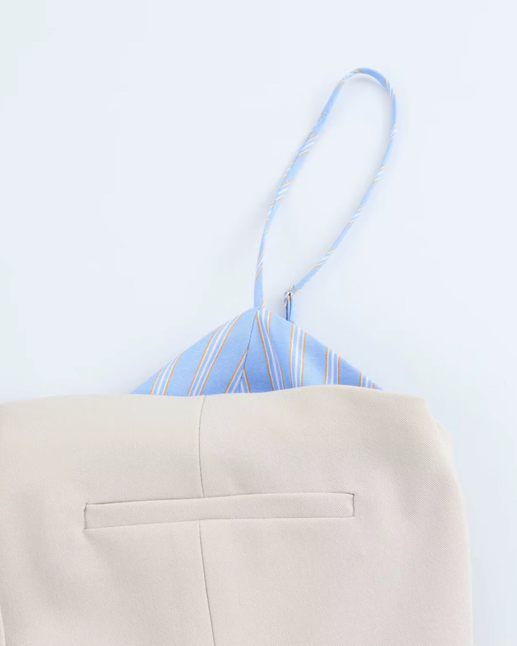 Elegante Geplooide Mini Jurk met Strepen en Sling voor Dames