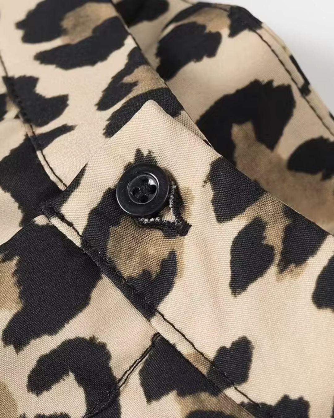 Luipaardprint Lange Broek - Losse Streetwear voor Dames